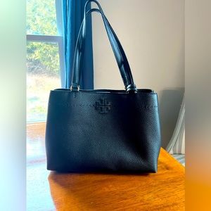 Black Leather Like-New Tory Burch Bag